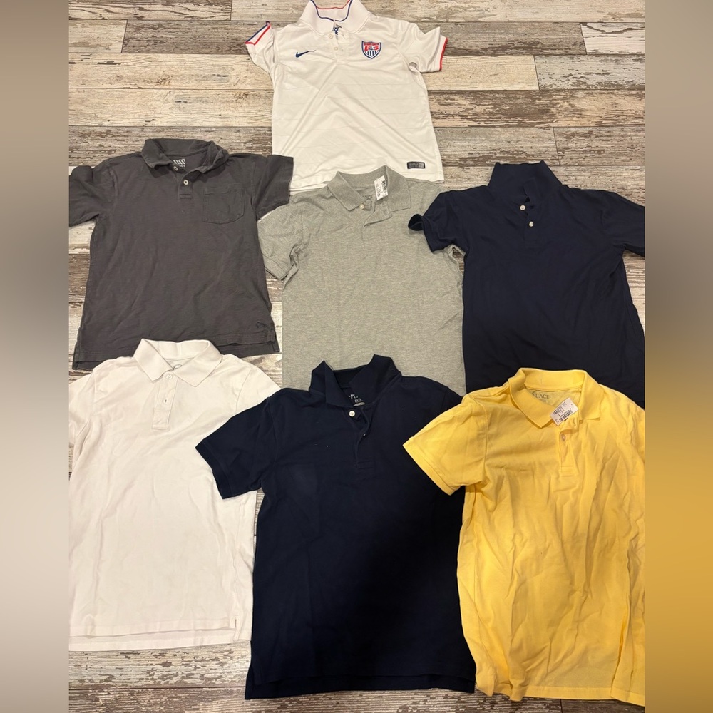 Boys Youth Large Golf Shirt Lot